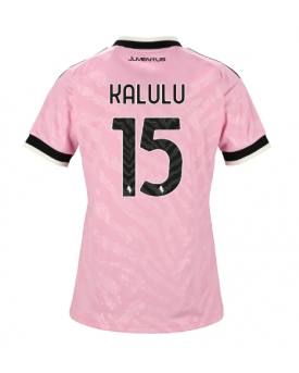 Juventus Pierre Kalulu #15 Maglia Gara Trasferta Repliche 2026-27 Donna Maniche Corte Juventus Pierre Kalulu #15 Maglia Gara Trasferta Repliche 2026-27 Donna Maniche Corte